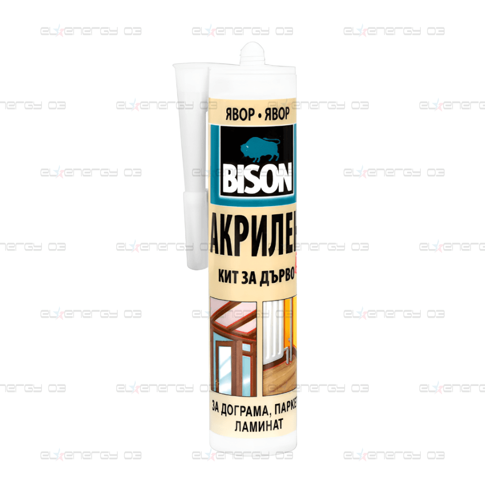 Акрилен кит за дърво BISON, 300 мл, Явор