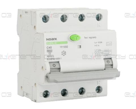 Комбинирани Дефектнотокови защити Ex9NL-N 3P+N C40 A 300mA