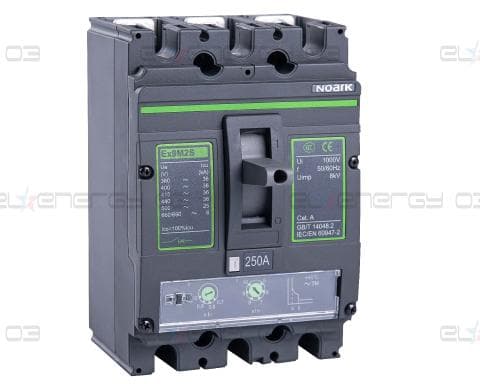 Прекъсвачи с лят корпус Ex9M2S TM 250 3P с термомагнитна защита