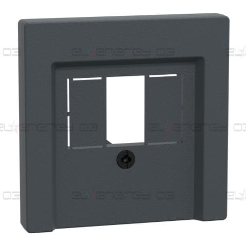 Преден панел, Merten System M, за мултимедийна розетка TAE/Audio/USB, антрацит