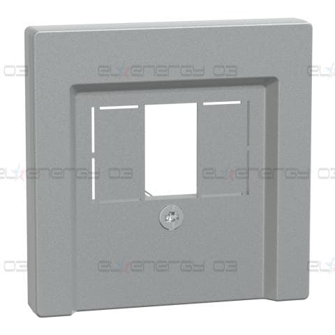 Преден панел, Merten System M, за мултимедийна розетка TAE/Audio/USB, алуминий