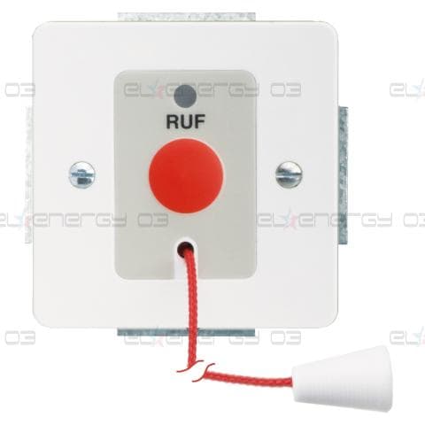 ELSO Sigma/WC-RUF - call switch - pull cord 2m - flush - indicator light - p/whi