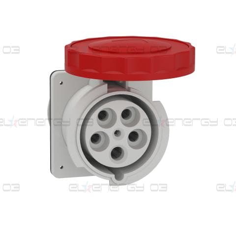 Индустриален контакт за монтаж в табло, Mureva PK, прав, 125A, 3P+N+E, 400V, IP67