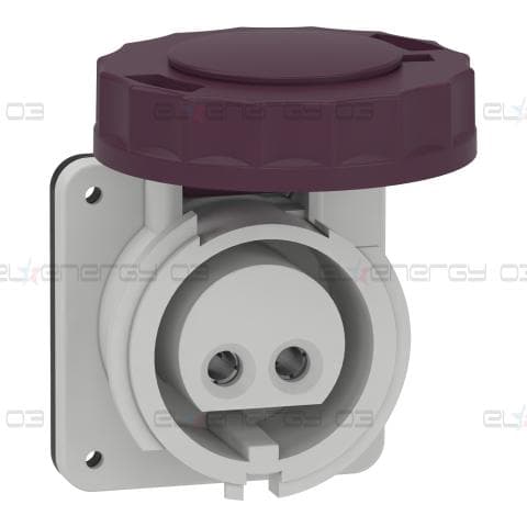Индустриален контакт за монтаж в табло, Mureva PK, прав, 16A, 2P, 20…25V, IP67