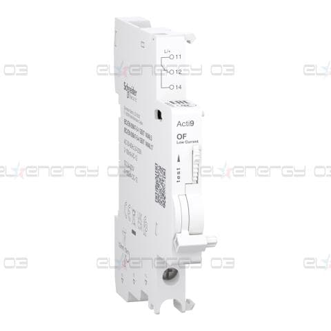 Спомагателен контакт, Acti9 A9N, OF, 1 C/O, 2mA - 100mA, 24VAC - 250VAC, 24VDC - 220VDC, долна връзка