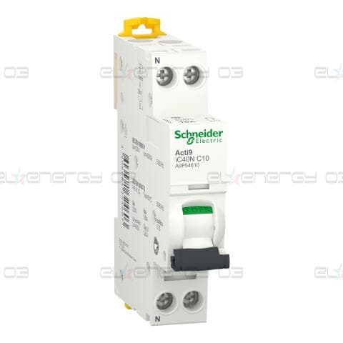 Автоматичен прекъсвач iC40N 1PN C 10A 6000A/10kA