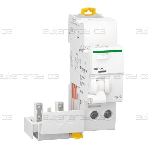 Vigi iC60 - earth leakage add-on block - 2P - 25A - 30mA - A type