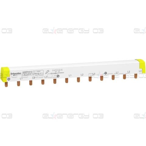 Acti 9 - захранваща шина - 3L+N - 18 mm щифт - 12 модули - 100 A