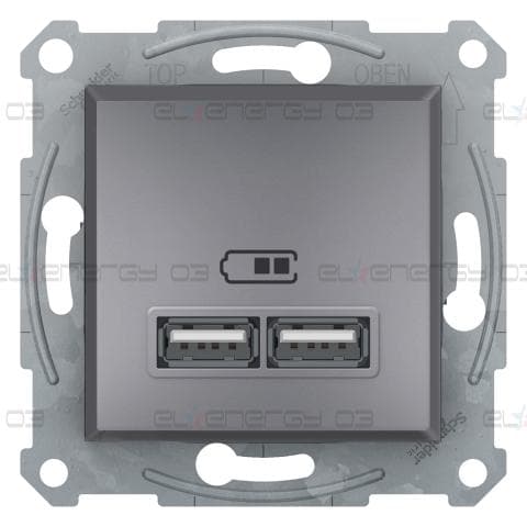 USB зарядно, 2.1А, стомана