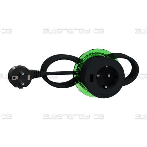Модул XS - контакт Шуко + USB тип А, антрацит