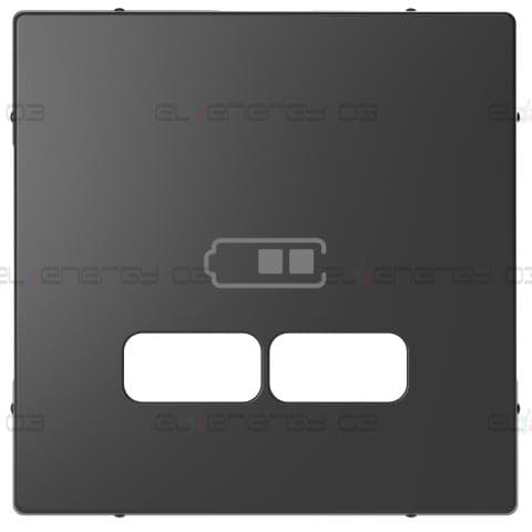 Преден панел за двоен излаз USB A+А - 2.1 A, D-Life, антрацит