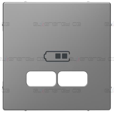 Преден панел за двоен излаз USB A+А - 2.1 A, D-Life, стомана