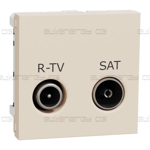 Розетка R-TV/SAT, индивидуална, 2 модула