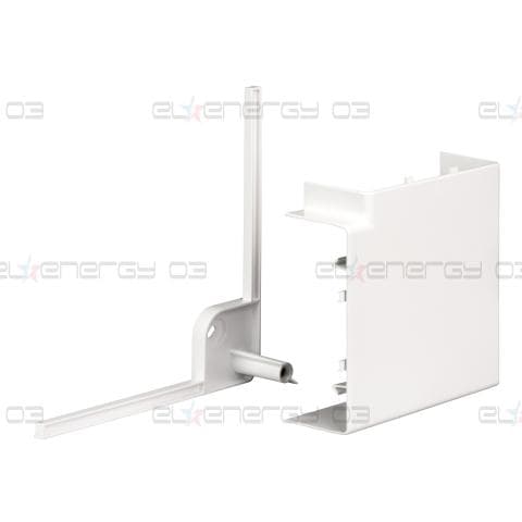 OptiLine 45 - bend 90° - 140 x 55 mm - PC/ABS - полярно бяло