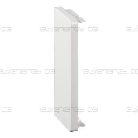 OptiLine 45 - stop end - 140 x 55 mm - PC/ABS - полярно бяло
