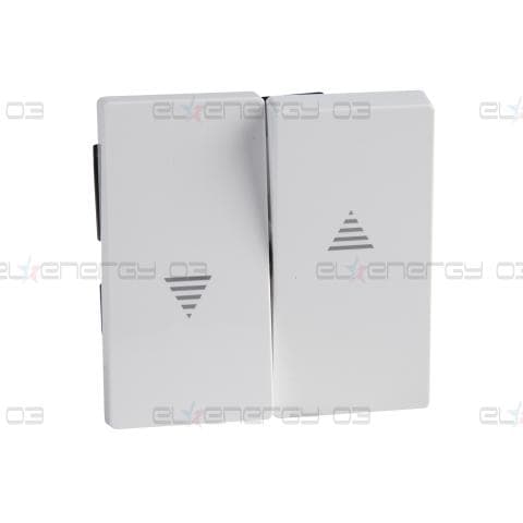 Капак за ключ за ролетни щори и бутон, гланц, бял, System M