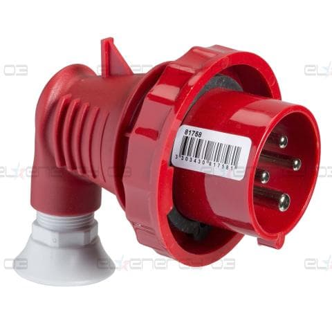 Индустриален присъединител Mureva PK, 90° angled, 16A, 3P+N+E, 400V, IP67