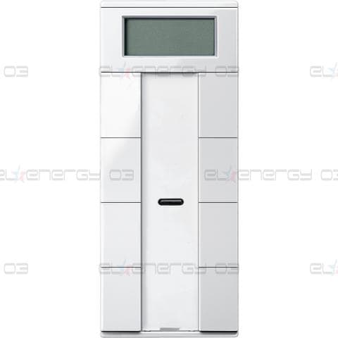 KNX бутон 4-модулен с термостат, полярно бял, System M