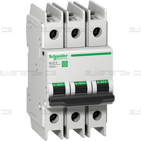 Миниатюрен авт. прекъсвач (MCB), Multi9 C60BP, 3P, 15A, D крива, 10kA (UL489), 10kA (IEC/EN 60947-2)