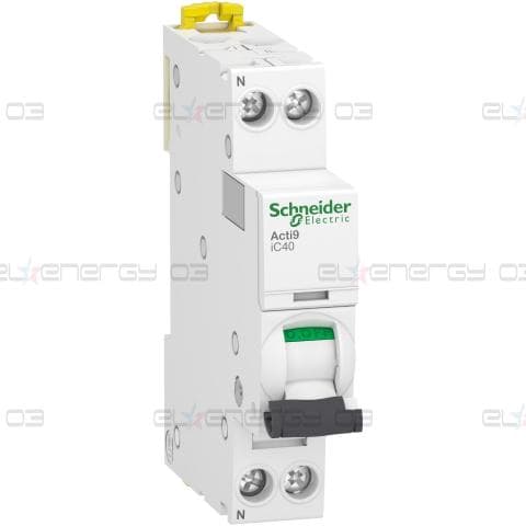Автоматичен прекъсвач iC40 1PN C 10A 4500A/6kA