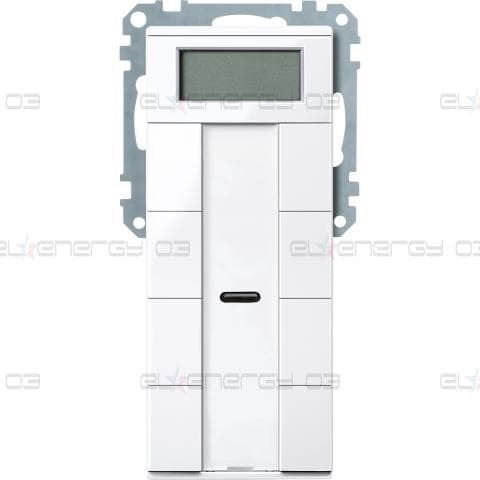 KNX бутон 4-модулен с термостат, активно бял, System M