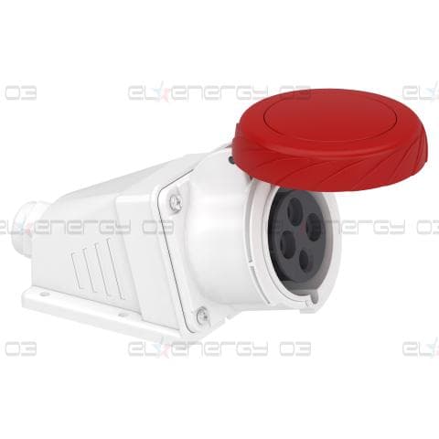 Индустриален присъединител за монтаж на стена Mureva PK, ъглов, 32A, 3P+E, 400V, IP67