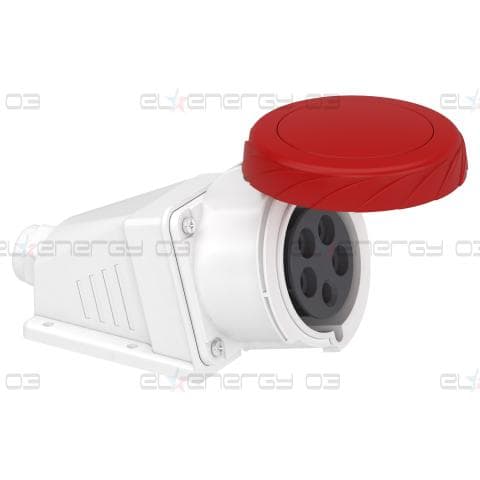 Индустриален присъединител за монтаж на стена Mureva PK, ъглов, 32A, 3P+N+E, 400V, IP67