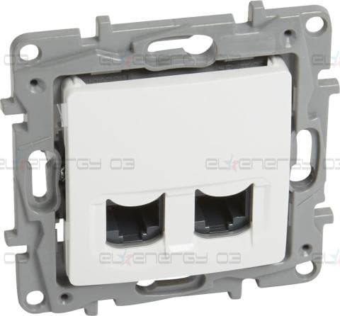 Розетка 2xRJ45 UTP cat.6 цвят Бял Niloe Legrand