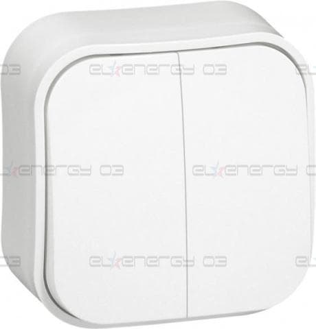 Сериен ключ IP21 открит монтаж цвят Бял Forix Legrand