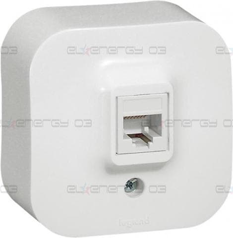 Розетка RJ45 cat.5e IP21 открит монтаж цвят Бял Forix Legrand