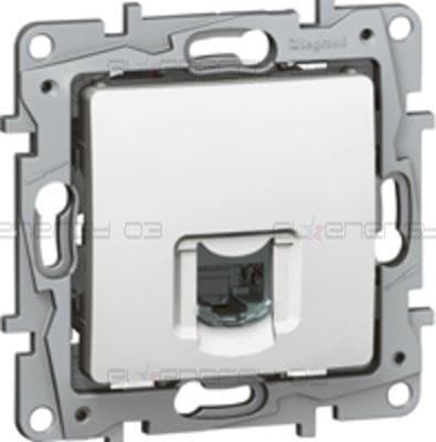 Розетка RJ45 UTP cat.5е цвят Бял Niloe Legrand