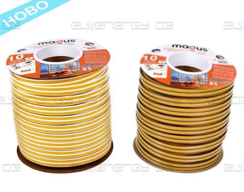 Гумен уплътнител МАГУС, 100м, D профил с процепи от 4 до 7.4 mm