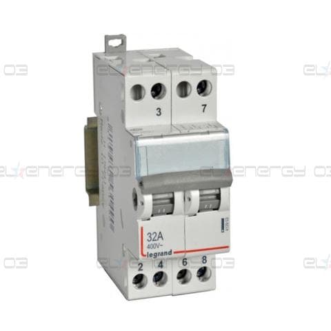 Ум шалтер I-0-II DIN монтаж CX3 32А 2P 230V 2 мод. Legrand