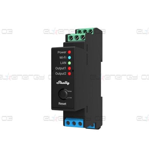Импулсно Smart реле 2х On/Off 16A (25A) с мерител за DIN монтаж Shelly PRO 2PM – 268032