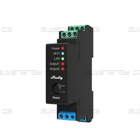 Импулсно Smart реле 2х On/Off 16A (25A) за DIN монтаж Shelly PRO 2 – 268025