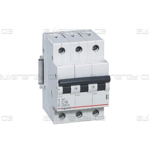 Автоматичен прекъсвач RX3 3P 16A крива С 6kA Legrand