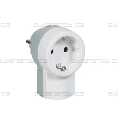 Щепсел с контакт шуко 2P+T 16A бял Legrand