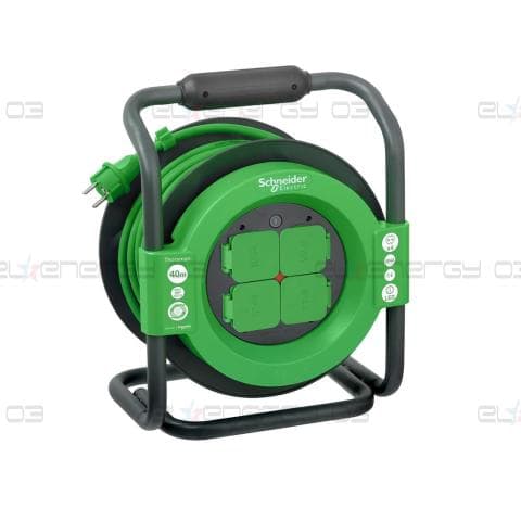 Макара Thorsman 40м IP44 H07RN-F 3G1.5mm2 термична защита 4x шуко SE