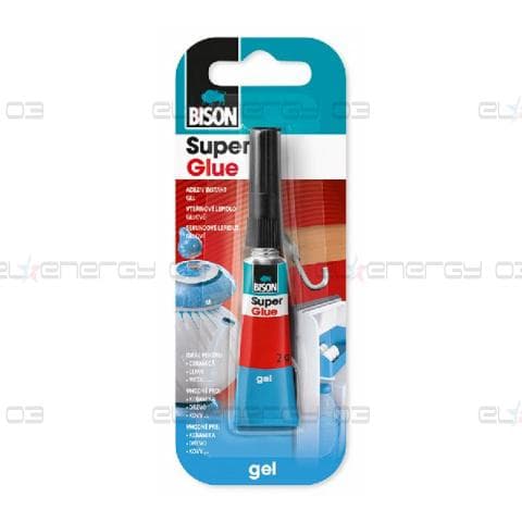 Супер лепило, Bison Super Glue ®, 2гр / гел карта
