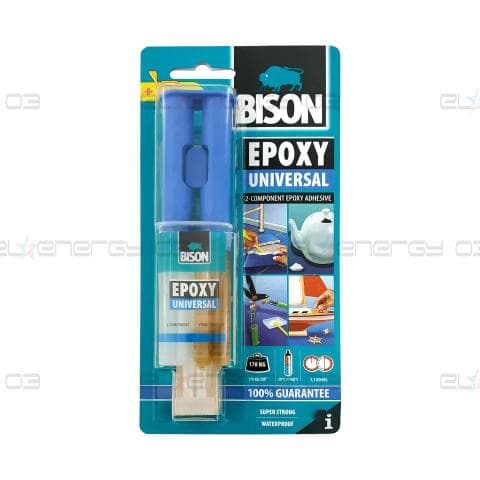 Универсално епоксидно лепило, Блистер спринцовка – 24ml, Bison