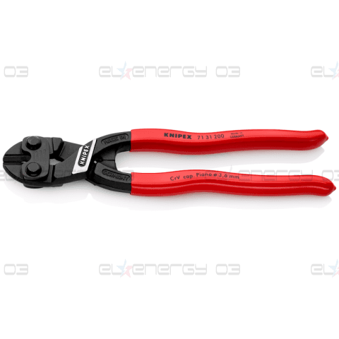 Клещи болторези CoBolt с водещ ръб, червена ръкохватка 200мм, Knipex