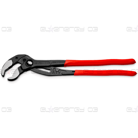 Клещи раздвижени Cobra, червена ръкохватка 400мм, Knipex