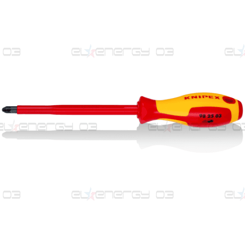 Отвертка PZ 3, VDE 1000V жълто-червена ръкохватка 270мм, Knipex