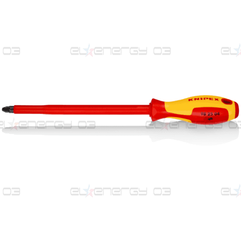 Отвертка PZ 4, VDE 1000V жълто-червена ръкохватка 320мм, Knipex