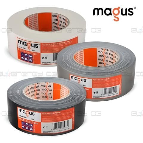 MAGUS PROFI Хоби лента, 10м/48мм, Бяла/Сива/Черна