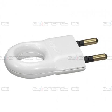 Щепсел Бял 2P 6A 250V Legrand