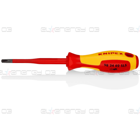 Отвертка PH/S 2, VDE 1000V жълто-червена ръкохватка 212мм, Knipex