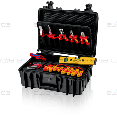 Комплект в куфар Robust23 Start с 24 бр. инструменти VDE 1000V за електротехници, Knipex