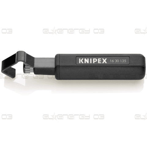 Кабелен нож, за изолация Ø6-29мм, черна ръкохватка 135мм, с фиксатор, Knipex