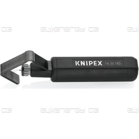 Кабелен нож, за изолация Ø19-40мм, черна ръкохватка 145мм, с фиксатор, Knipex